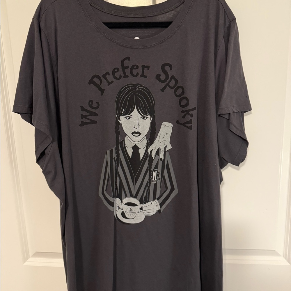 Torrid Gray Wednesday ‘We Prefer Spooky' Short Sleeve Tee